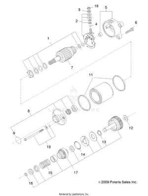 Engine, Starting Motor - R11rh50ag/ah/ar (49rgrstartingmtr105004x4) Schematic