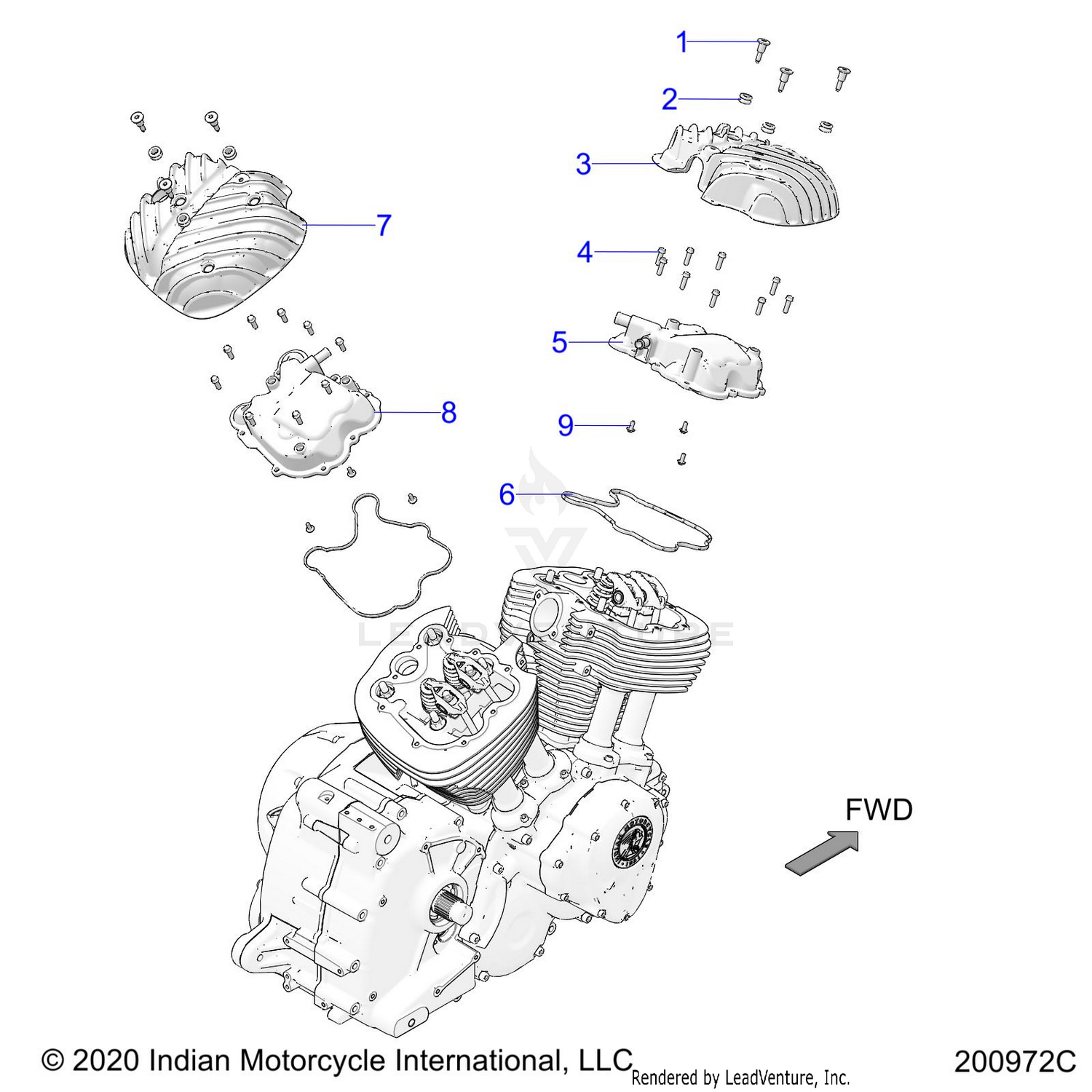 ENGINE, ROCKER COVERS - N22TCBAA ALL OPTIONS (200972C)