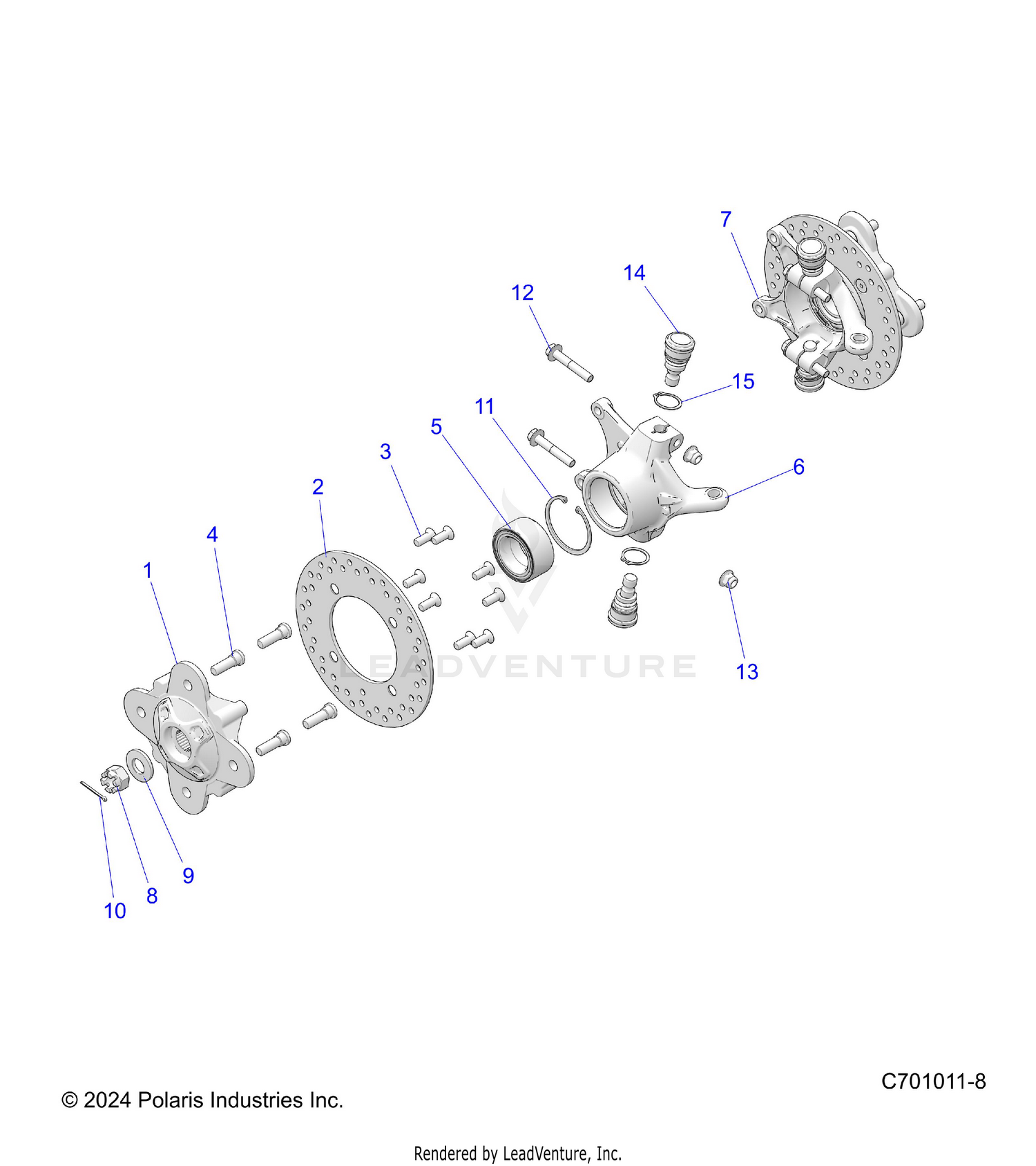 SUSPENSION, FRONT CARRIER - Z26ASE99P5 (C701011-8)