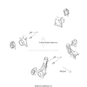 Brakes, Caliper Mounting - A18daa50b7 (49atvcalipermtg14325) Schematic