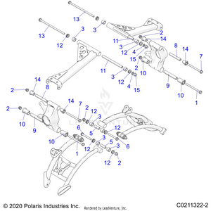 Suspension, Rear Control Arm Mounting - A20sxz85af/ap/caf/cap (c0211322-2) Schematic