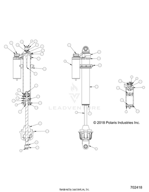 Suspension, Front Shock Internals - Z22nar99af/bf (702418) Schematic