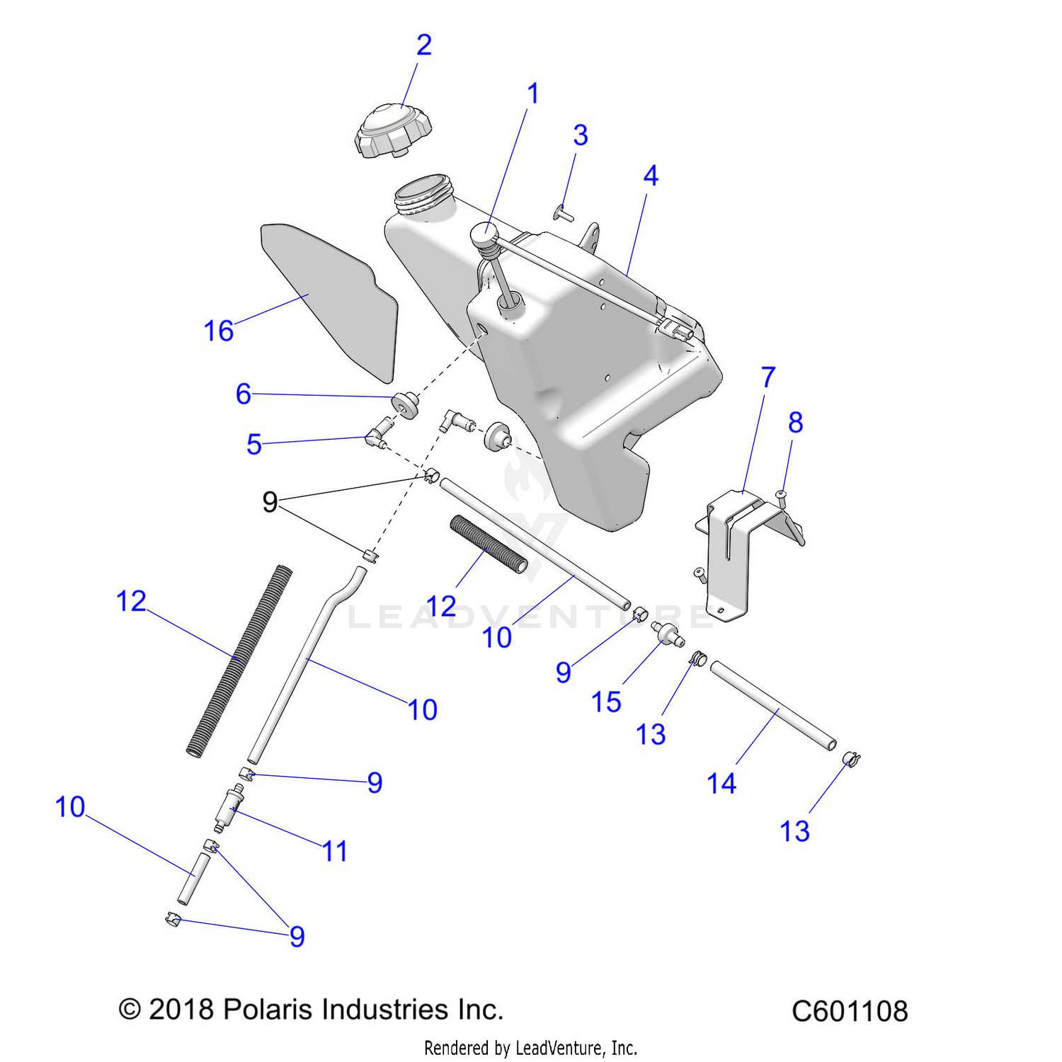 ENGINE, OIL BOTTLE - S22CFF5TSL (C601108)