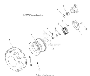 Wheels, Rear - A09tn50ax/az (49atvwheelrear08spx25) Schematic