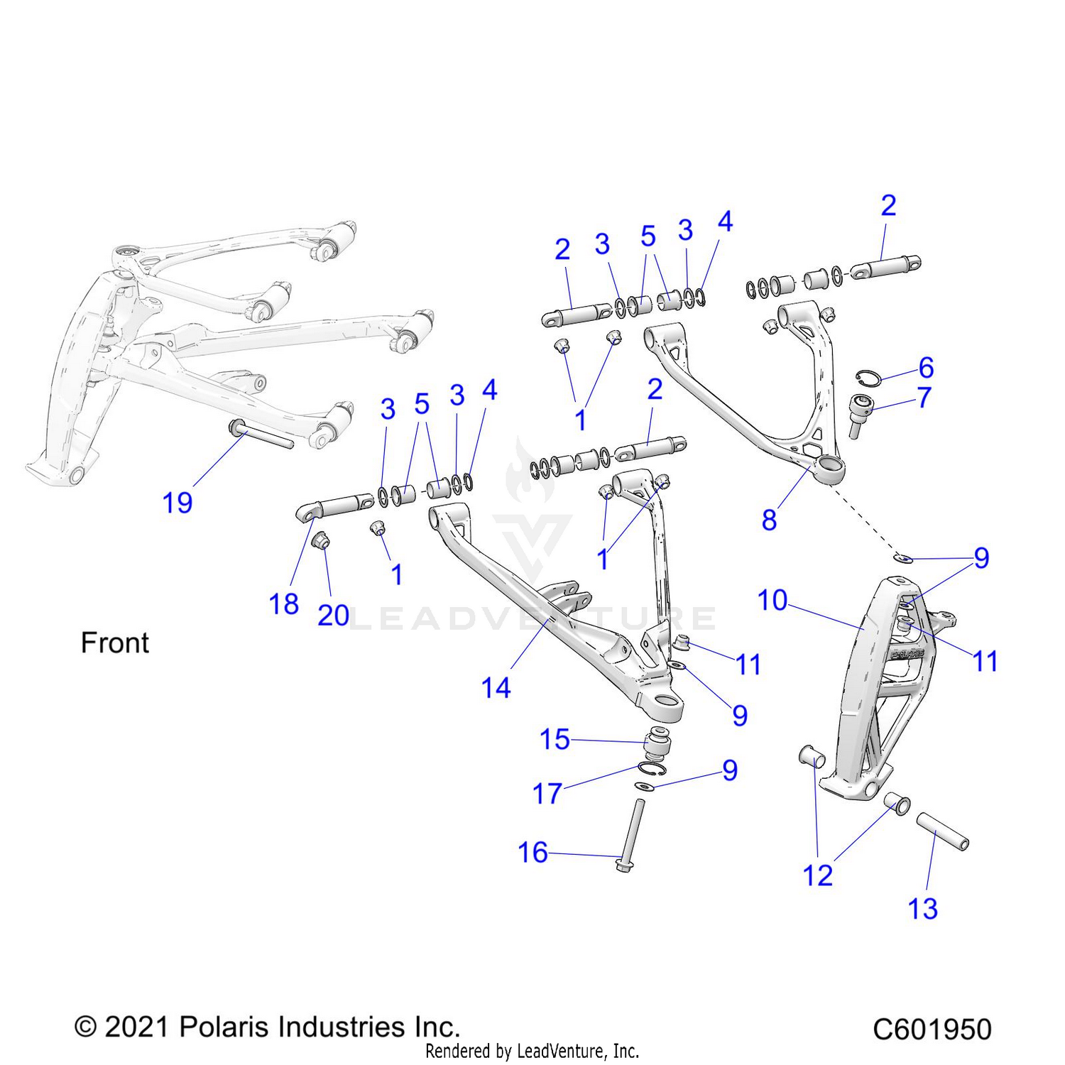 SUSPENSION, CONTROL ARMS, and SPINDLE - S26TLG9BS/BEA (C601950)