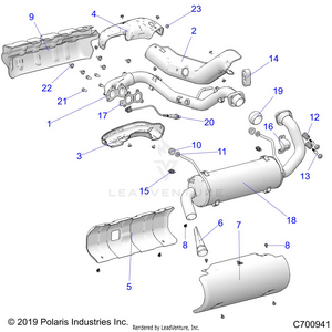 Engine, Exhaust System - R22t6a99a1/b1 (c700941) Schematic