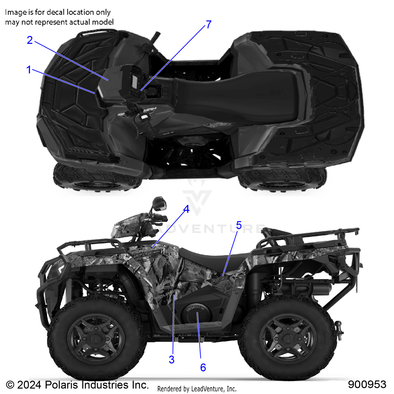 BODY, DECALS, GRAPHIC - A26SEE57C9/E9 (900953-01)