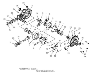 Drive Train, Rear Gearcase - R09wh68ac/ag/ah/al/ar/az (49rgrgearcaserr097004x4) Schematic
