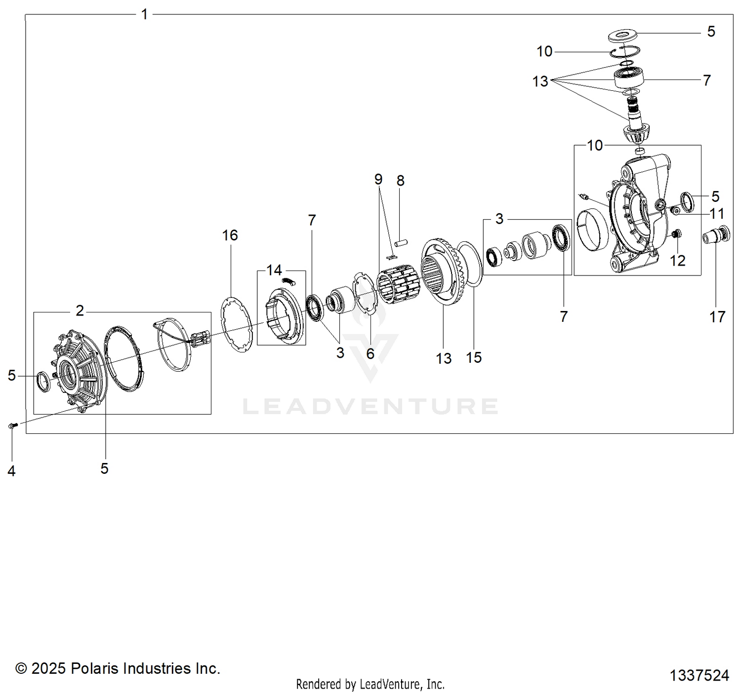 DRIVE TRAIN, FRONT GEARCASE - Z26NEX99A4/B4/A6/B6 (1337524)