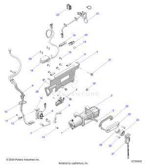 Body, Winch - R25rry99as/bs/al/bl/ap/bp/a9/b9/af/bf/ak/bk (c733432) Schematic