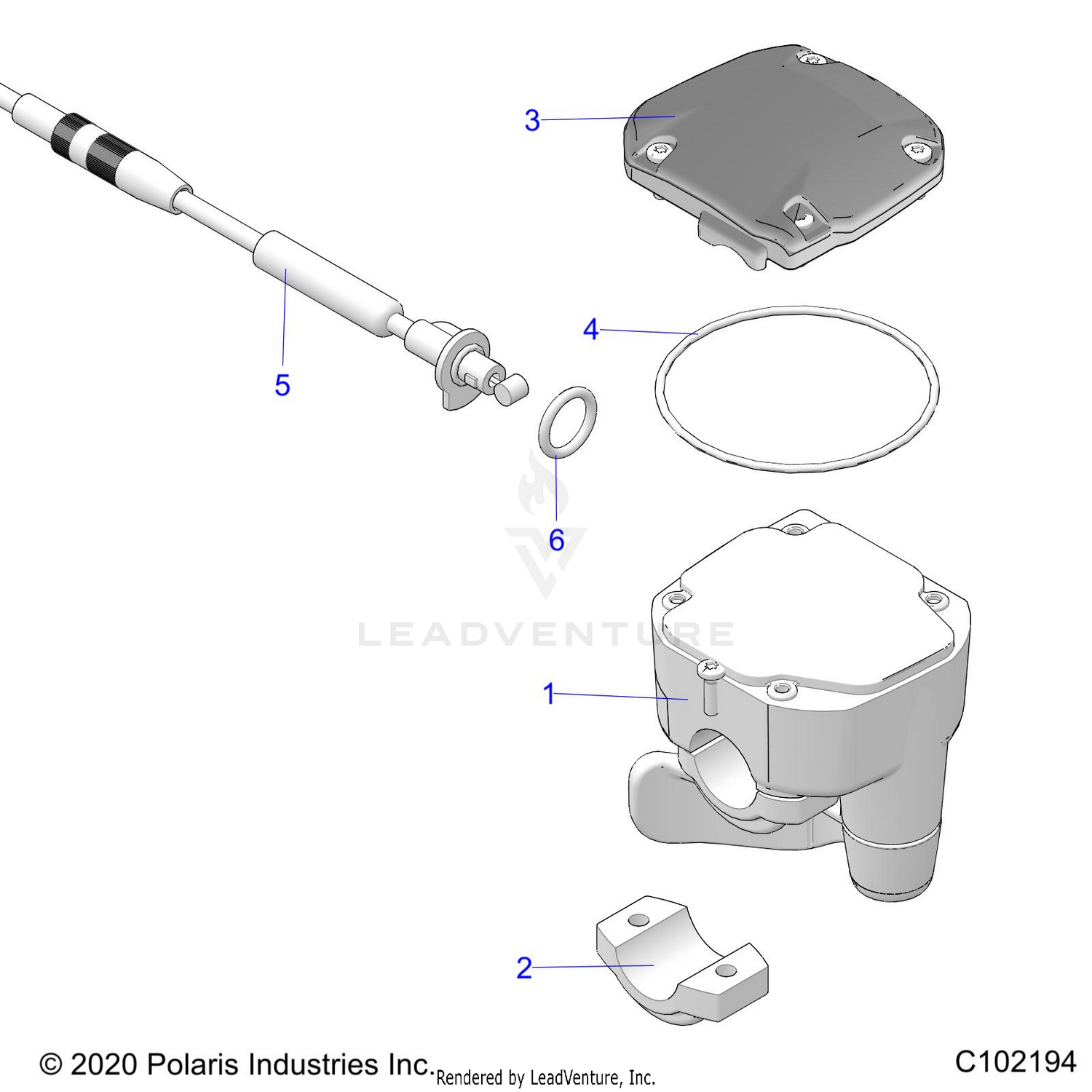 STEERING, CONTROLS, THROTTLE ASM. and CABLE - A26SYY95AK (C102194)