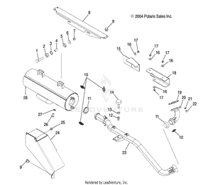Exhaust System - R05rb50aa/rd50aa/ab/ac/ad/rf50aa/ab (4995359535b05) Schematic