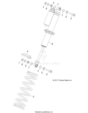 Suspension, Front Shock Mounting - R12jt87ab/ad/as/aw/9eaw (49rgrshockmtg12rzrxp4) Schematic