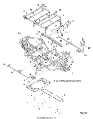 Chassis, Frame - R16rva57a1/b1/e57a9/b9 (700768) Schematic