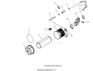 Engine, Air Intake System - R11rh50ag/ah/ar (49rgrairbox07500efi) Schematic