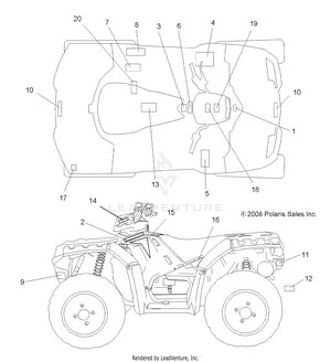Body, Decals - A09zx85/8x All Options (49atvdecal09speps850) Schematic