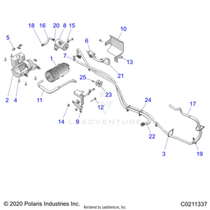 Fuel System, Fuel Tank, Evap - A25shy57al/an (c0211337) Schematic