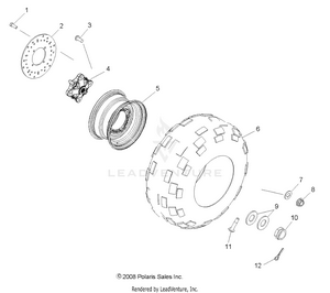 Wheels, Rear - R10rh45ag/ah/ar (49rgrwheelrr095004x4) Schematic