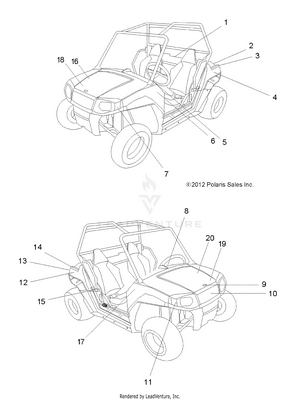 Body, Decals - R13va17ab (49rgrdecal13rzr170ab) Schematic
