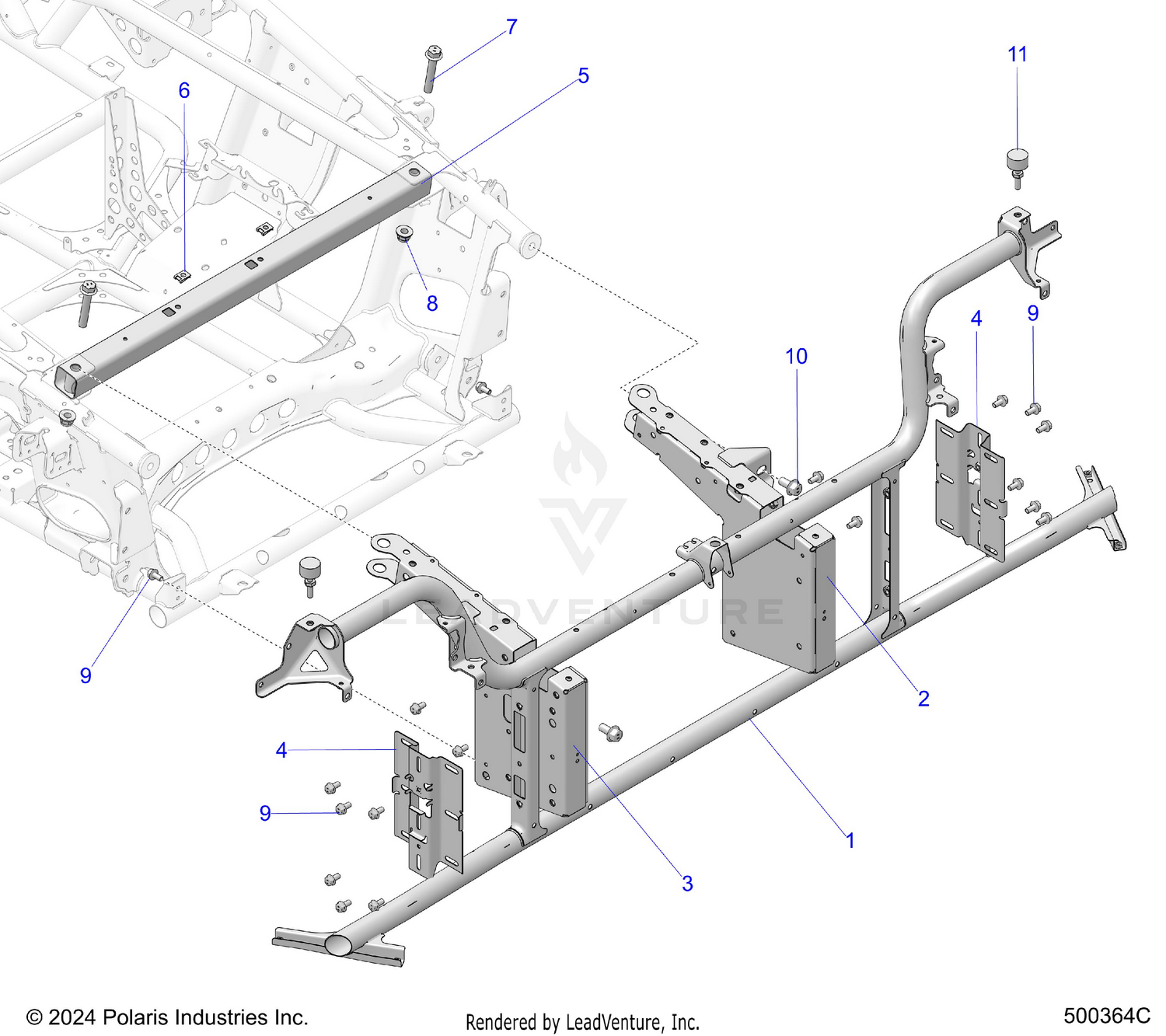 CHASSIS, FRONT FRAME ASM. - T26AAFGB/HB (500364C)