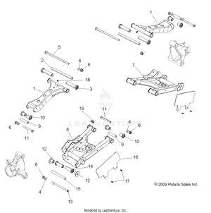Suspension, Rear Control Arms - Z14vh76ac/ad/eai/eak/eaj/eal/eaw (49rgrsusprr10rzr800) Schematic
