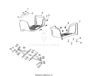 Swing Arm/footrest - A02fa09ca/cb/cc (4970887088b03) Schematic