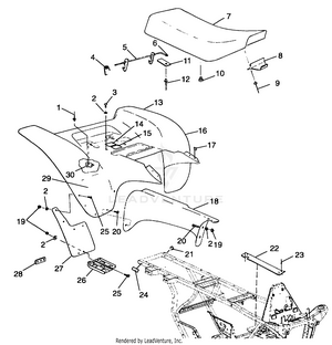 Rear Cab - A99bg38ca (4949664966a006) Schematic