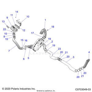 Drive Train, Clutch Cover, Ducting - Z24rmc2kah/bh (c0703049-03) Schematic