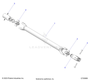 Drive Train, Front Prop Shaft - R25xaw1rb9/bd/bm (c730989) Schematic