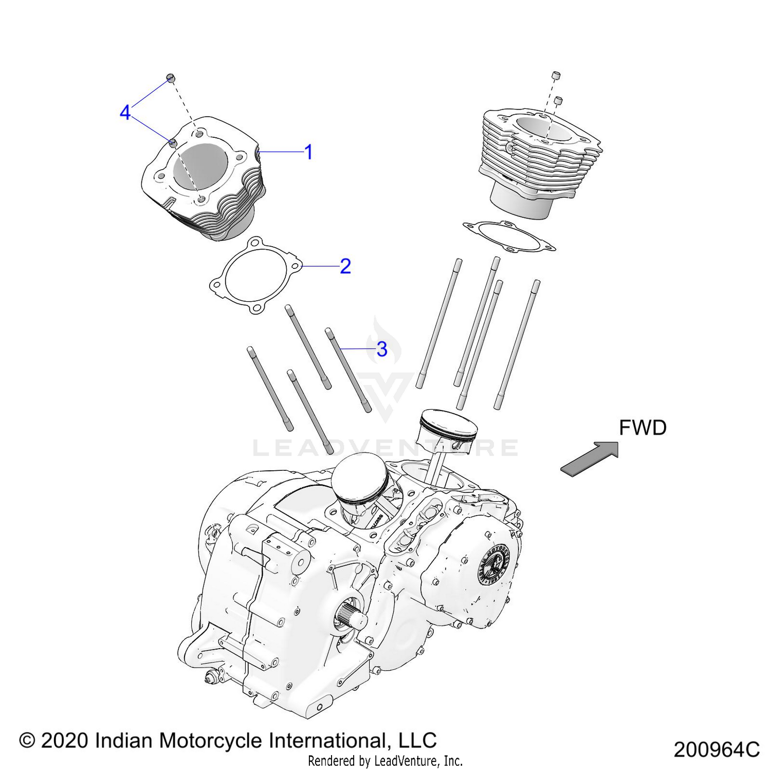 ENGINE, CYLINDER - N22DBBAG/DBCAG ALL OPTIONS (200964C)