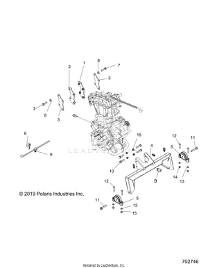 Engine, Transmission Mounting & Long Block - R20cca57a1/a7/b1/b7 (702746) Schematic