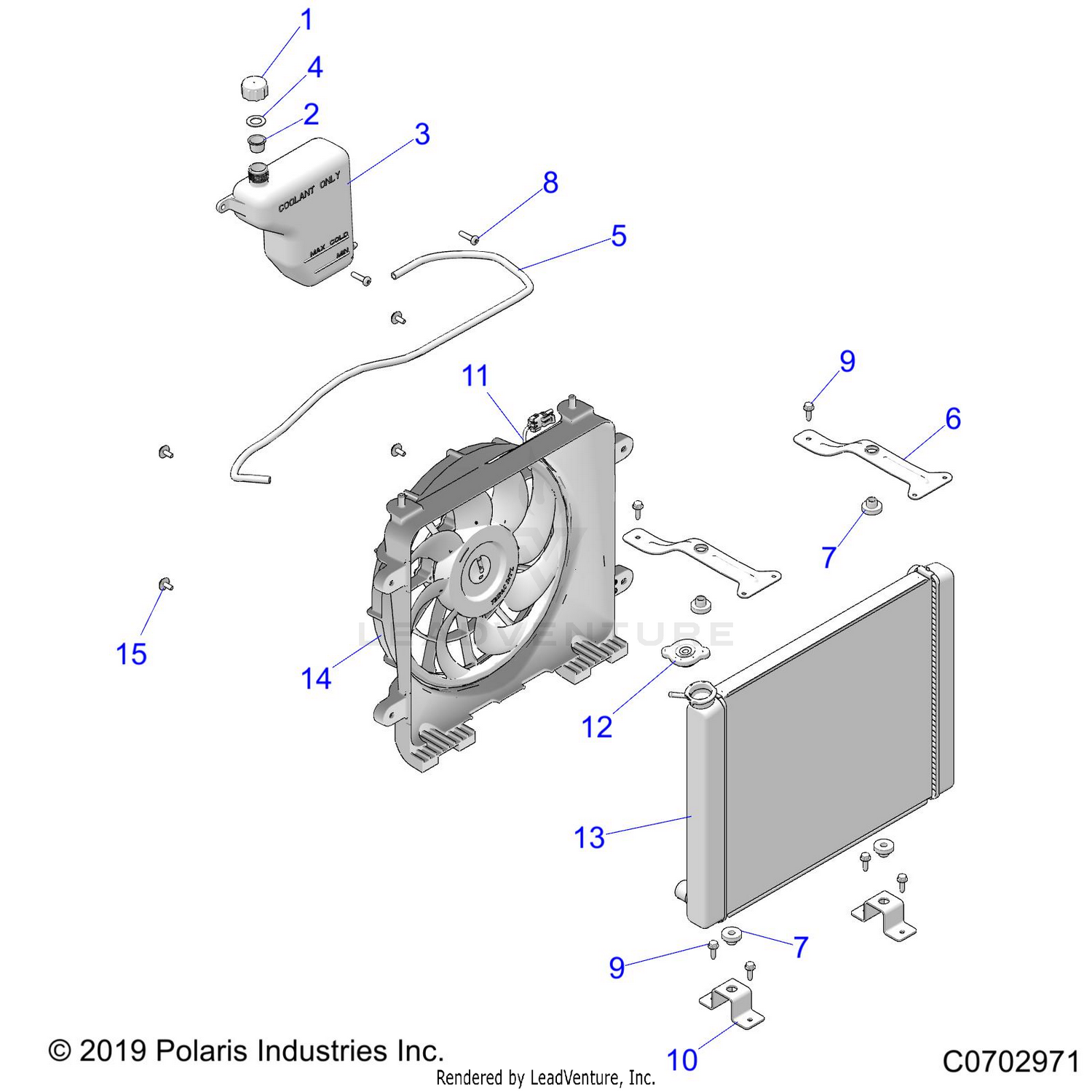 ENGINE, COOLING, RADIATOR - D21BEPD4B4 (C0702971)