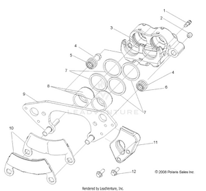 Brakes, Front Caliper - R16rva57a1/b1/e57a9/b9 (49rgrcaliper097004x4) Schematic