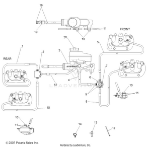 Brakes, Lines And Master Cylinder - R09wh68ac/ag/ah/al/ar/az (49rgrbrakelines08mvrs) Schematic
