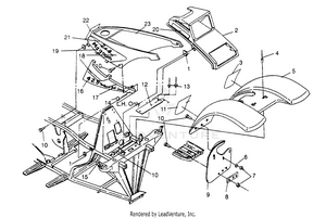 Front Cab Assembly Magnum 2x4 W957544 (4926852685a006) Schematic