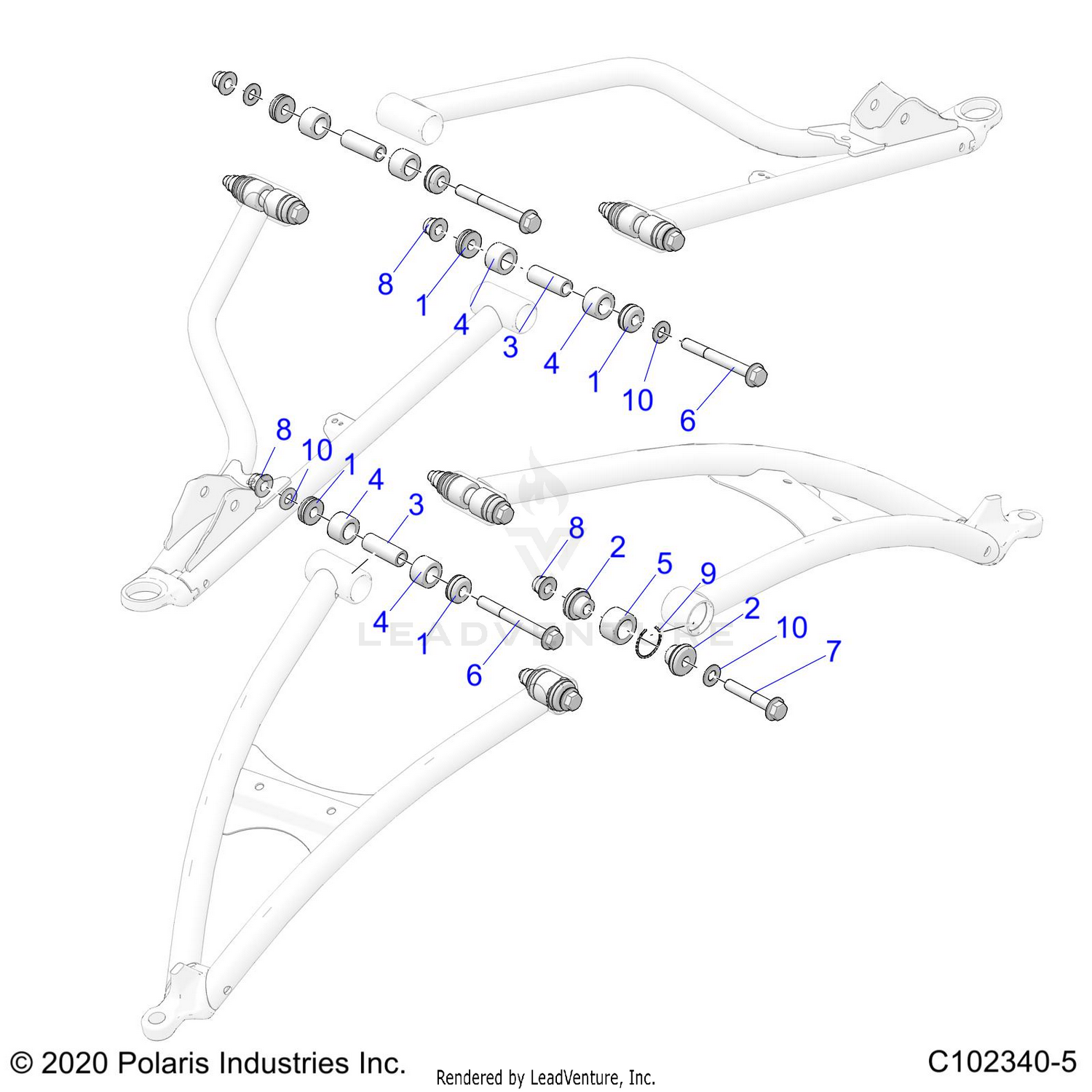 SUSPENSION, FRONT A-ARM, MOUNTING - A26SLZ95AF (C102340-5)