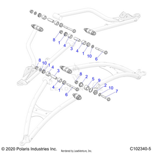 Suspension, Front A-arm, Mounting - A25slz95af (c102340-5) Schematic