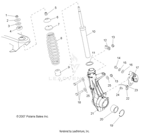 Suspension, Front Strut - R08rh68 All Options (49rgrstrutfrt086x6) Schematic