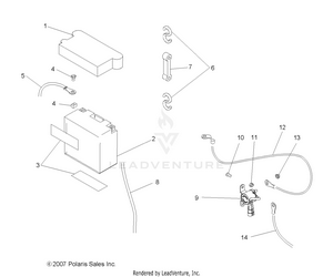 Electrical, Battery - A09ca32aa (49atvbattery08boss) Schematic