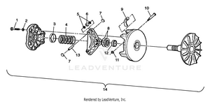Drive Clutch Xpress 300 W98ca28c (4945364536b013) Schematic