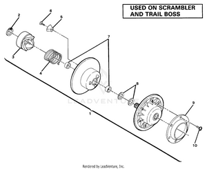 Driven Clutch Assembly. (4910981098036a) Schematic