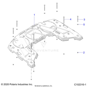 Body, Rear Rack - A21sez57am/an/bm/bn (c102310-1) Schematic
