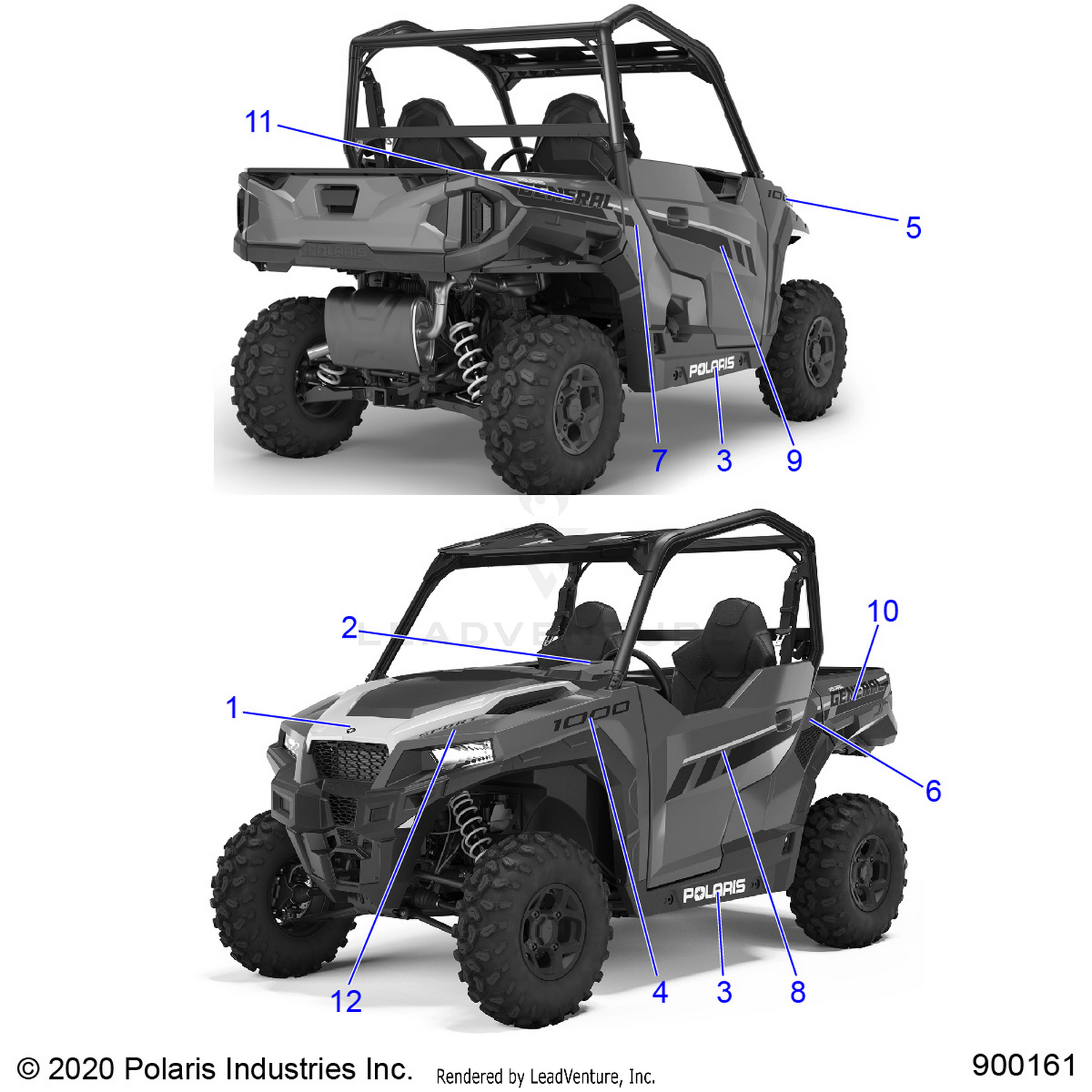 BODY, DECALS - G22GAE99A4 (900161-01)