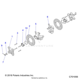 Suspension, Front, Carrier And Hub - Z21rau92an/bn (c701056) Schematic