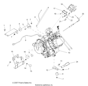 Engine, Mounting - R08rh68 All Options (49rgrenginemtg086x6) Schematic