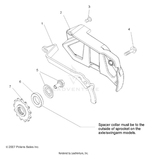 Drive Train, Front Sprocket Guard - A10gj52aa (49atvsprocket08out525s) Schematic