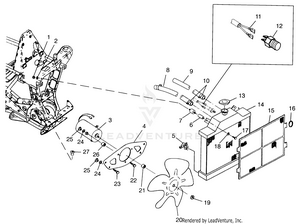 Cooling System Scrambler 400l W97bc38c (4939893989a010) Schematic