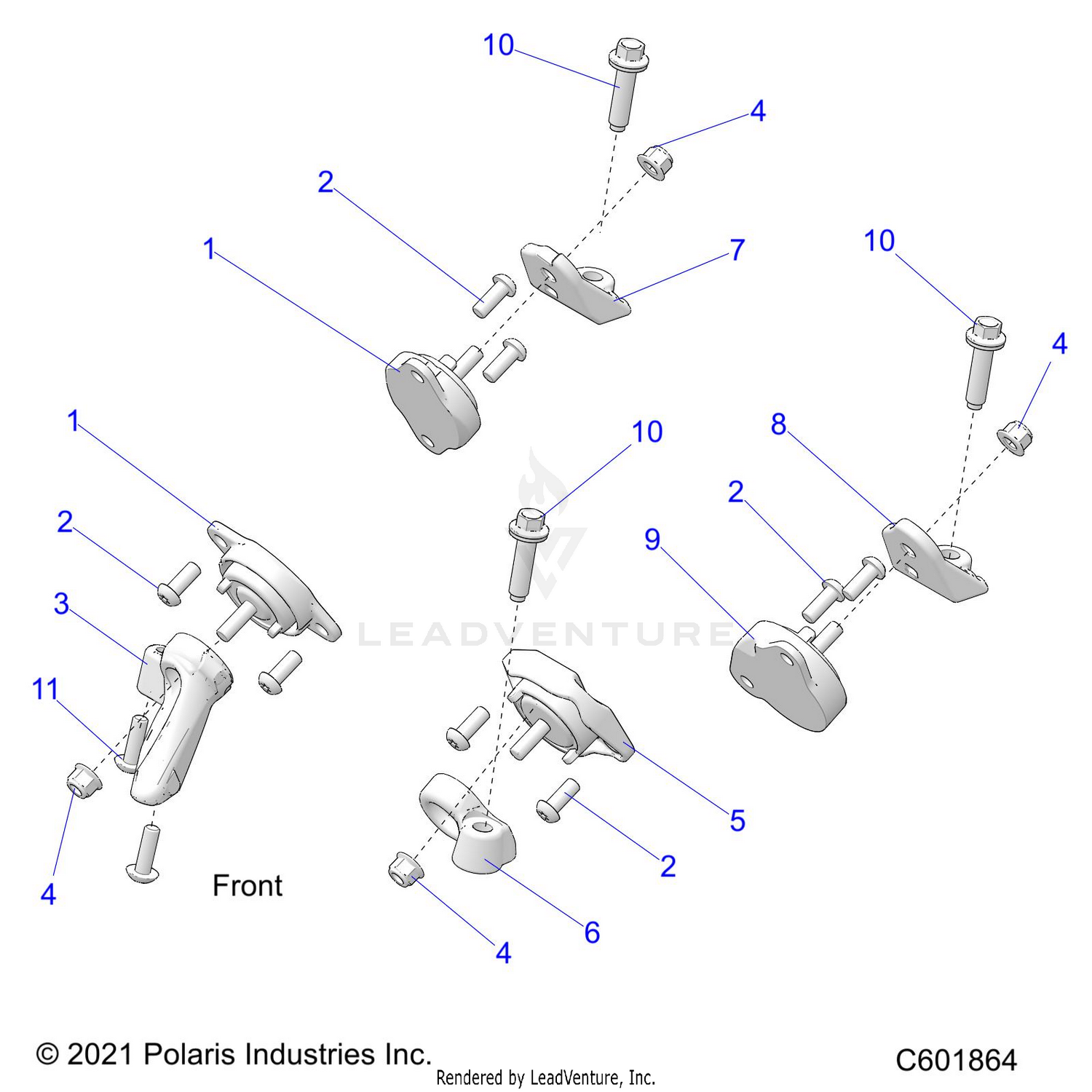 ENGINE, MOUNTING & LONG BLOCK - S22TLP8RS ALL OPTIONS (C601864)