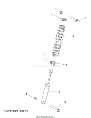 Suspension, Rear Shock Mounting - Z14vh76ac/ad/eai/eak/eaw (49rgrshockmtgrr09rzr) Schematic
