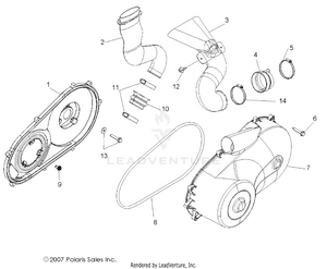 Clutch, Cover And Ducting - R08vh76ad/ag (49rgrclutchcvr08vista) Schematic
